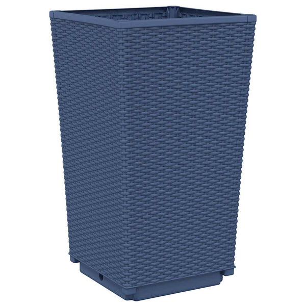 Graue Outdoor-Blumenkästen Falusa 32,5x32,5x57cm (4 Stück PP)