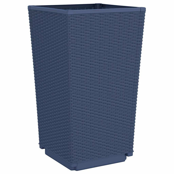 Graue Outdoor-Blumenkästen Falusa 32,5x32,5x57cm (4 Stück PP)