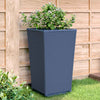 Graue Outdoor-Blumenkästen Falusa 32,5x32,5x57cm (4 Stück PP)