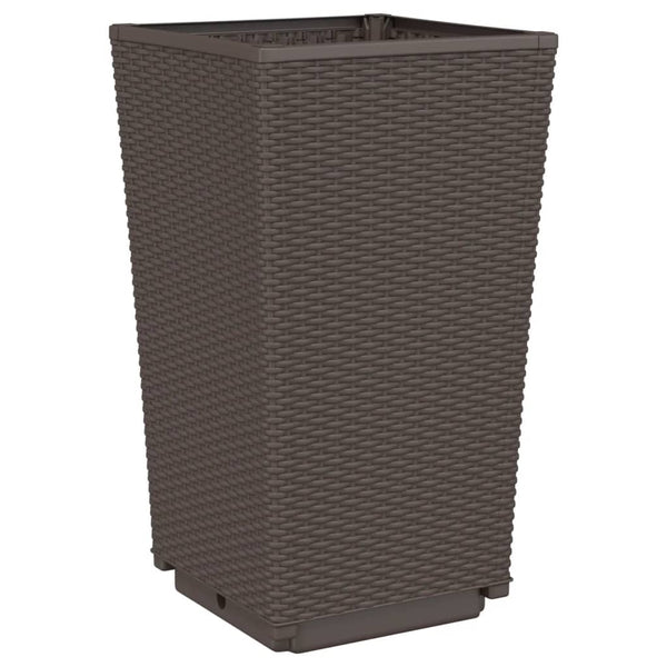 Braune Outdoor-Blumenkästen Falusa 32,5x32,5x57cm (4 Stück pp)