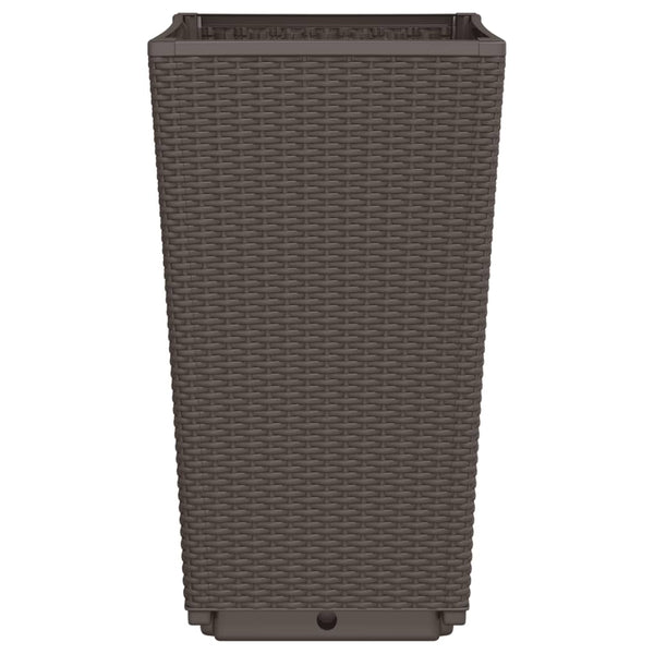 Braune Outdoor-Blumenkästen Falusa 32,5x32,5x57cm (4 Stück pp)