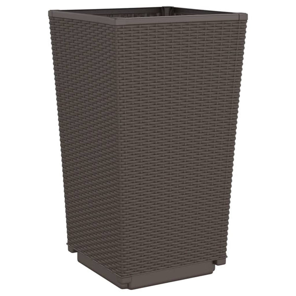 Braune Outdoor-Blumenkästen Falusa 32,5x32,5x57cm (4 Stück pp)