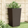 Braune Outdoor-Blumenkästen Falusa 32,5x32,5x57cm (4 Stück pp)