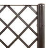 Brauner Blumenkasten mit Spalier Cairula 40x40x142cm (pp)