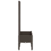 Brauner Blumenkasten mit Spalier Cairula 80x40x142cm (pp)