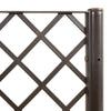 Brauner Blumenkasten mit Spalier Cairula 80x40x142cm (pp)