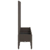 Brauner Blumenkasten mit Spalier Cairula 160x40x142cm (PP)
