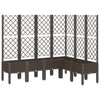 Brauner Blumenkasten mit Rankgitter Cairula 160x120x142cm (PP)