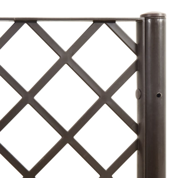 Brauner Blumenkasten mit Rankgitter Cairula 160x120x142cm (PP)