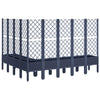 Grauer Blumenkasten mit Spalier Cairula 200x160x142cm (pp)