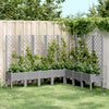 Hellgrauer Blumenkasten mit Spalier Cairula 200x160x142cm (pp)