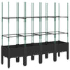 Blumenkasten mit Rankgitter Werle 160x40x142,5cm (PP)