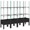 Blumenkasten mit Rankgitter Werle 160x40x142,5cm (PP)