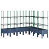 Grauer Blumenkasten mit Spalier Werle 200x160x142,5cm (pp)