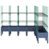 Grauer Blumenkasten mit Spalier Werle 200x160x142,5cm (pp)