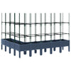 Grauer Blumenkasten mit Spalier Werle 200x160x142,5cm (pp)