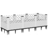 Rustikaler brauner Pflanzkasten mit Beinen 123,5x43,5x43,5cm (pp)