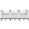 Rustikaler brauner Pflanzkasten mit Beinen 123,5x43,5x43,5cm (pp)