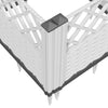 Rustikaler brauner Pflanzkasten mit Beinen 123,5x43,5x43,5cm (pp)