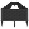 Schwarzer Blumenkasten mit Standfüßen Heipaneni 362,5x42,5x28,5cm (PP)