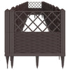 Brauner Blumenkasten mit Füßen 363,5x43,5x43,5cm (Stk.)