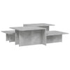 Betongraue Couchtische Mecnun (2 Stück Holz)