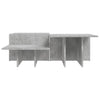 Betongraue Couchtische Mecnun (2 Stück Holz)