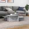 Betongraue Couchtische Mecnun (2 Stück Holz)