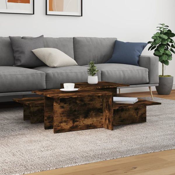 Couchtische Mecnun (2 Stk. Räuchereiche Holz)
