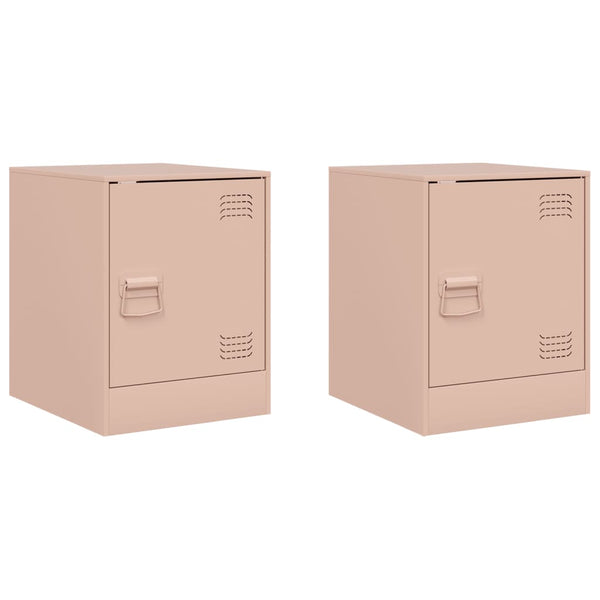 Nachttische Expresso 34,5x39x44cm, rosa (2 St., Stahl)