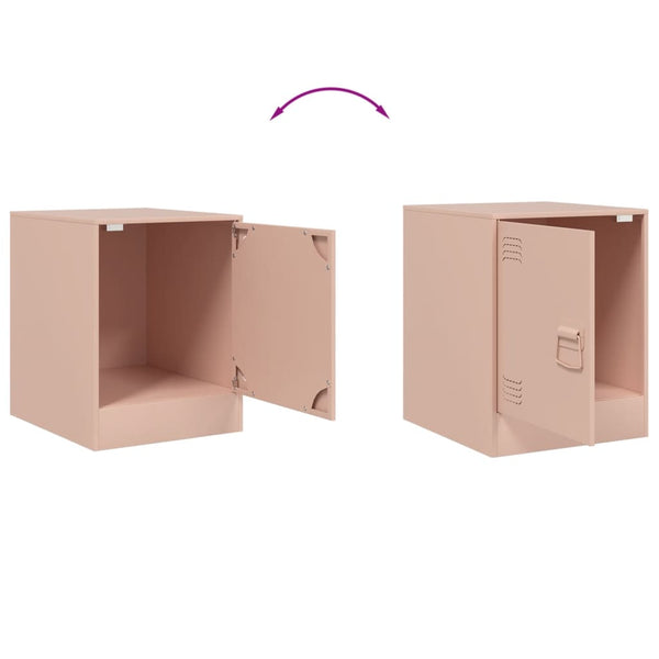 Nachttische Expresso 34,5x39x44cm, rosa (2 St., Stahl)