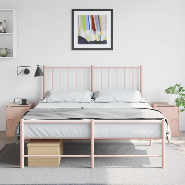 Nachttische Expresso 34,5x39x44cm, rosa (2 St., Stahl)
