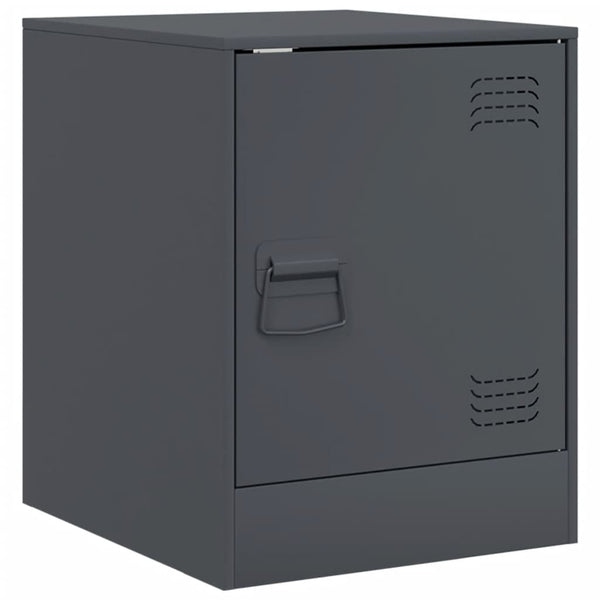 Nachttische Anthrazit Expresso 34,5x39x44cm (2 St., Stahl)