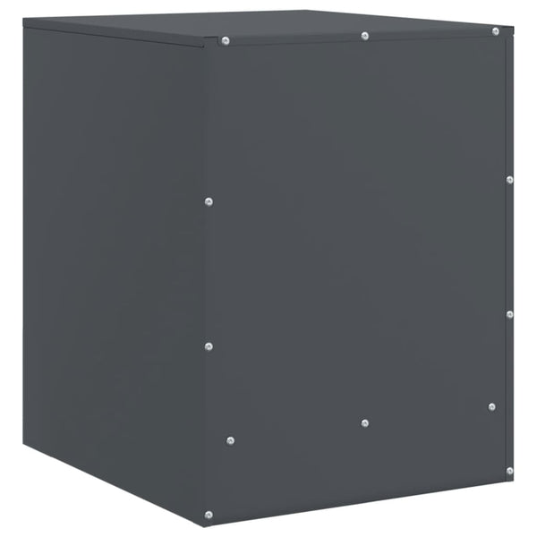 Nachttische Anthrazit Expresso 34,5x39x44cm (2 St., Stahl)