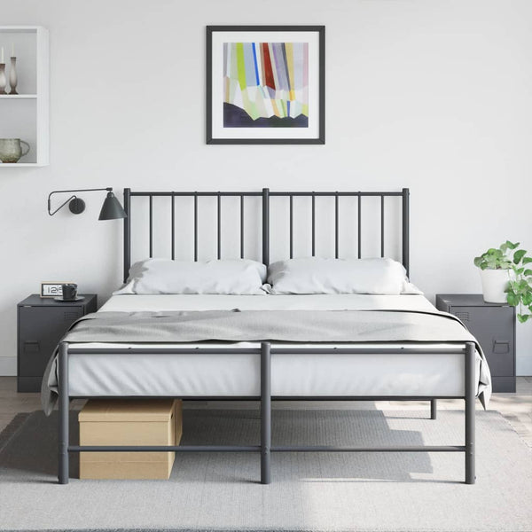 Nachttische Anthrazit Expresso 34,5x39x44cm (2 St., Stahl)