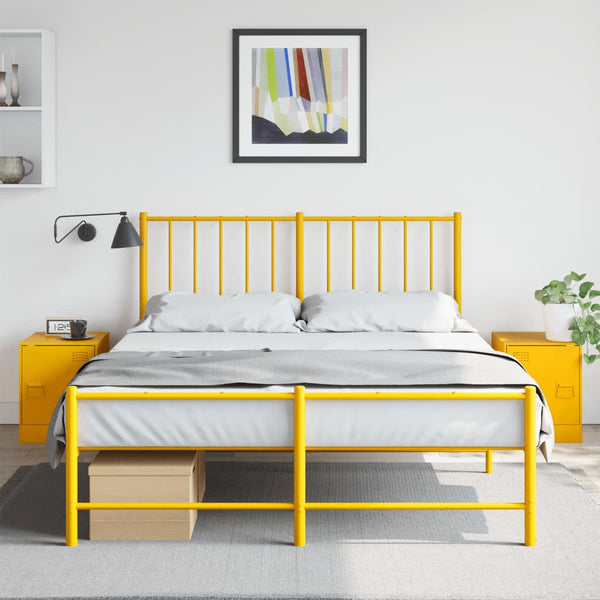 Senfgelbe Nachttische Expresso 34,5x39x44cm (2 St., Stahl)
