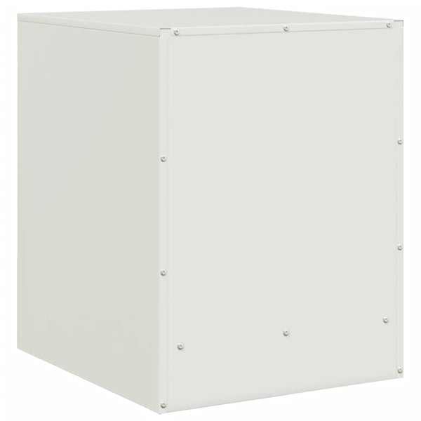 Valkoinen yöpöydät Expresso 34,5x39x44cm (2 kpl, teräs)