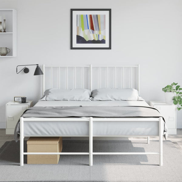 Valkoinen yöpöydät Expresso 34,5x39x44cm (2 kpl, teräs)