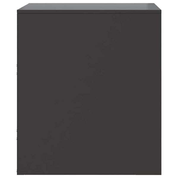 Schwarze Nachttische Franzini 34,5x39x44cm (2 Stk., Stahl)