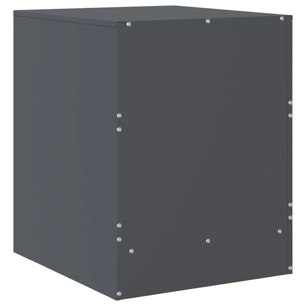 Anthrazit Nachttisch Franzini 34,5x39x44cm (Stahl)