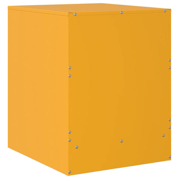 Keltainen yöpöydät Franzini 34,5x39x44cm (2 kpl, teräs)