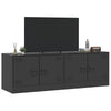 Musta tv-tasot Damian 67x39x44cm (2 kpl, teräs)