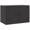 Musta tv-tasot Damian 67x39x44cm (2 kpl, teräs)