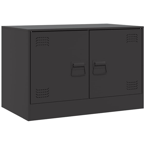 Musta tv-tasot Damian 67x39x44cm (2 kpl, teräs)