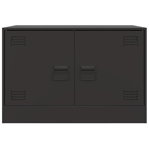 Musta tv-tasot Damian 67x39x44cm (2 kpl, teräs)