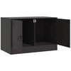 Musta tv-tasot Damian 67x39x44cm (2 kpl, teräs)