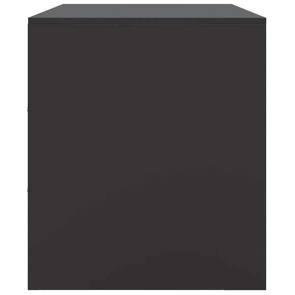 Musta tv-tasot Damian 67x39x44cm (2 kpl, teräs)