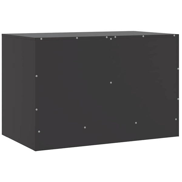Musta tv-tasot Damian 67x39x44cm (2 kpl, teräs)