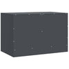 Anthrazitfarbene TV-Möbel Damian 67x39x44cm (2 Stück Stahl)
