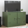 Oliovgrünes TV-Möbel Damian 67x39x44cm (Stahl)